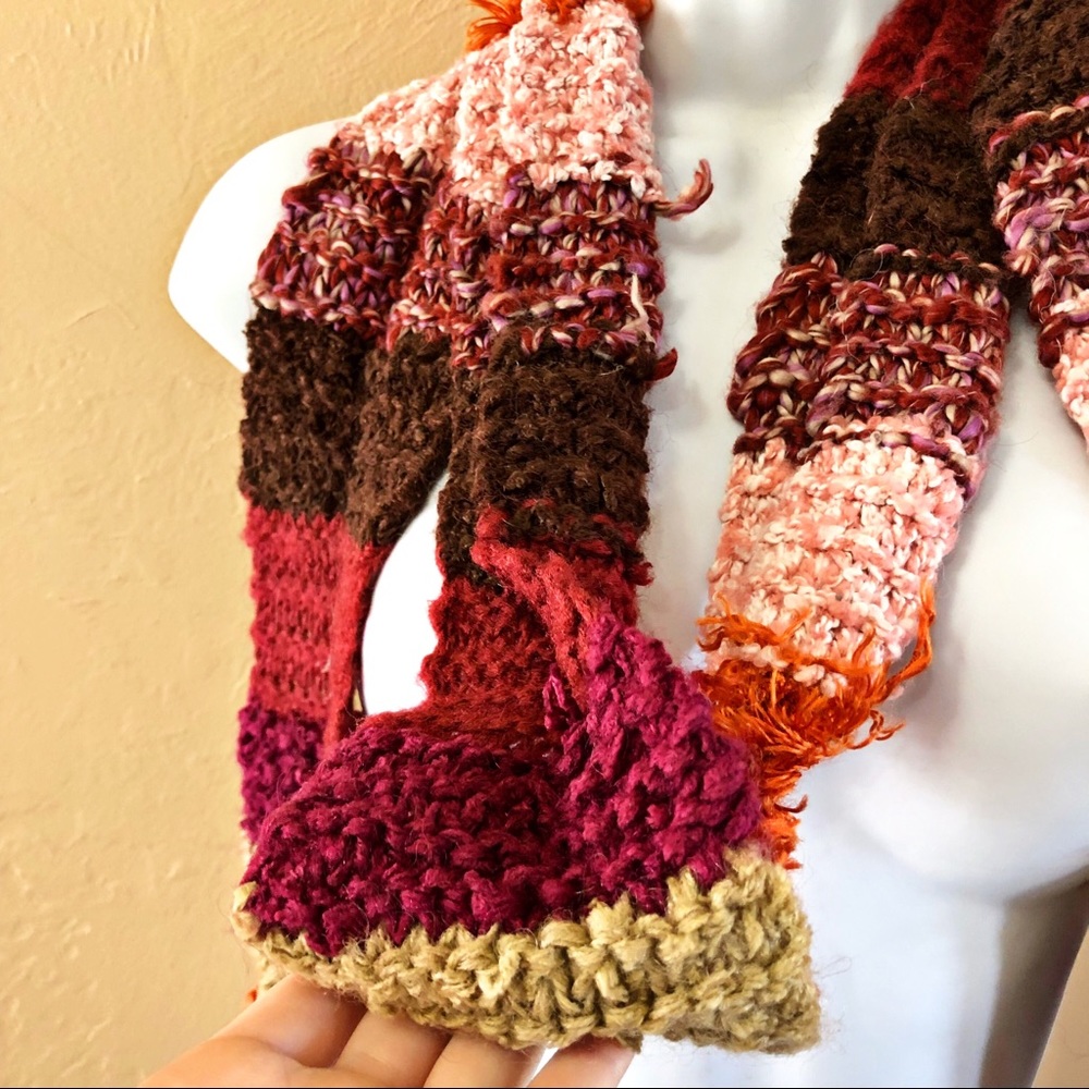 Colorful Patchwork Scarf - Picture 2 of 4